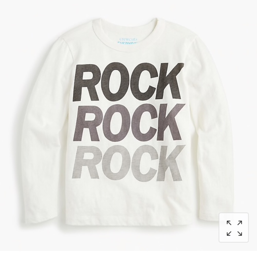 J. CREW COTTON ROCK SHIRT KIDS 4/5 NEW